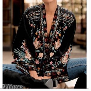 Johnny Was Hewey Sequin Embellished Kimono XXL